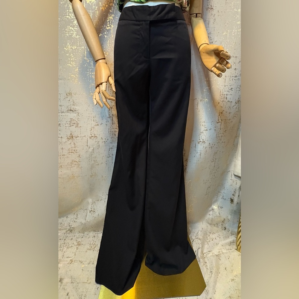 Lola Black Pants Button Detail